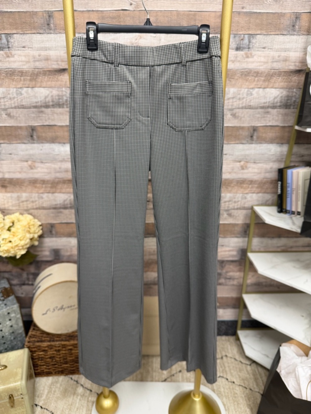 Jules & Leopold Black & White Houndstooth Pants Small